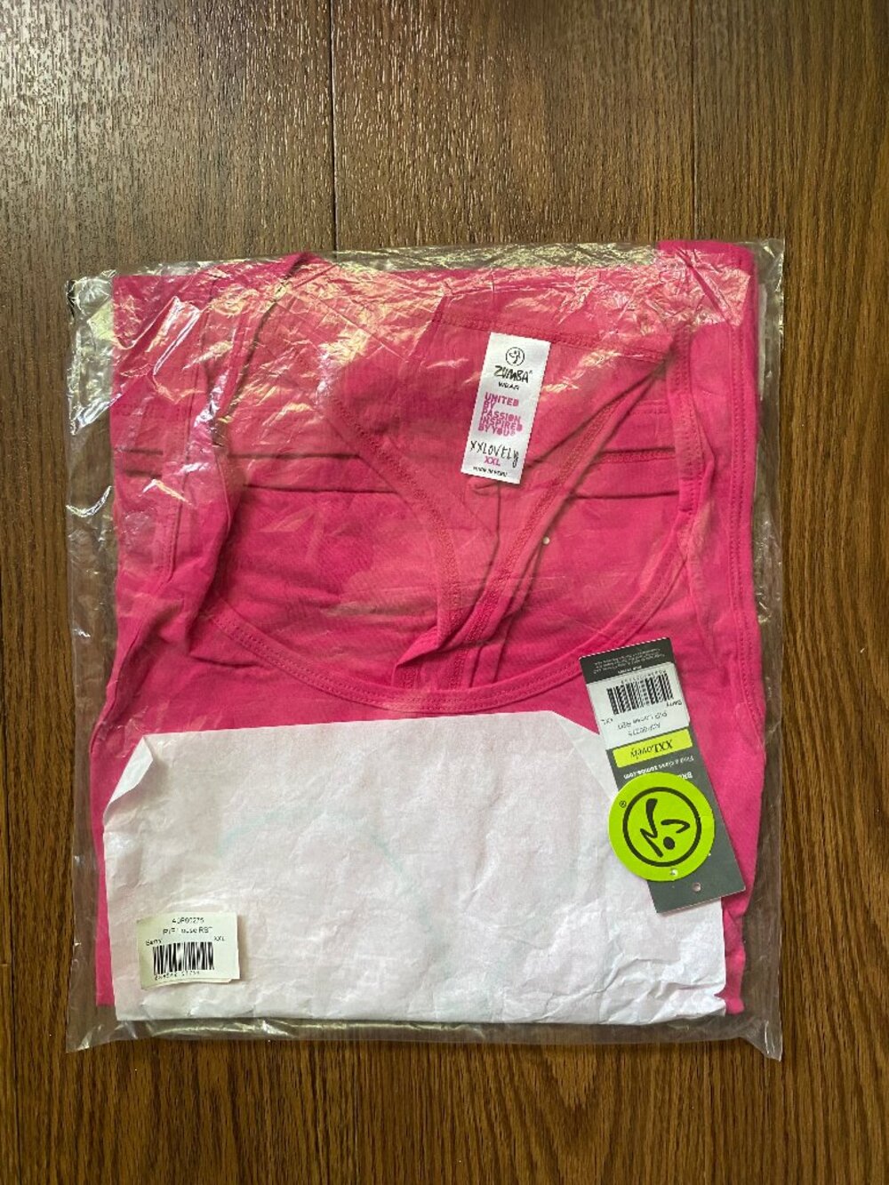 🔥NWT rare Zumba Gear Party in Pink Loose Racerback MAKE MOVES Berry Pink XXL